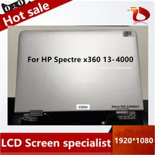13," ноутбук ЖК-экран в сборе для hp Spectre x360 13-4000 QHD ЖК-дисплей сенсорный экран в сборе