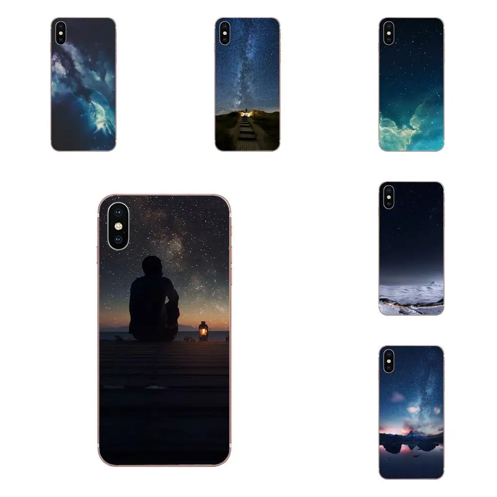 Звездное небо и приятные слова для huawei P7 P8 P9 P10 P20 P30 Lite Mini Plus Pro Y9 Prime P Smart Z 2018 2019 TPU