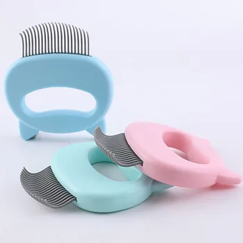 

Pet Massage Brush Shell Shaped Handle Pet Grooming Massage Tool Remove Loose Hairs For Cats Pets Supplies
