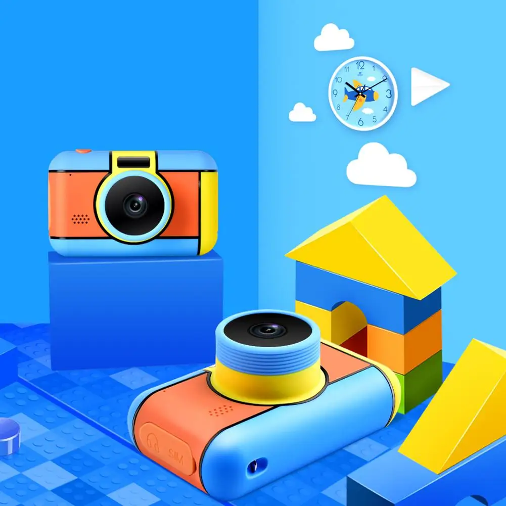 Kid Digital Camera Selfie Rechargeable Camera Toy 2.4 Inches HD Screen Video Camcorder Gift With Flash Light For Kids Boys Girls