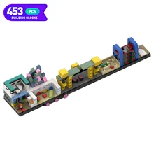 

Moc City Squid Gameed Skyline Architecture Street View Building Blocks Modern House Scene House Model Toy Child Gift