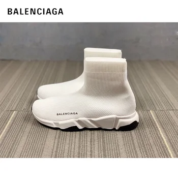 

Original 2020 Balenciaga Speed Sneaker High Top Running Sports Woman Man Girls Shoes Knitting Sock Speed Trainer For Men