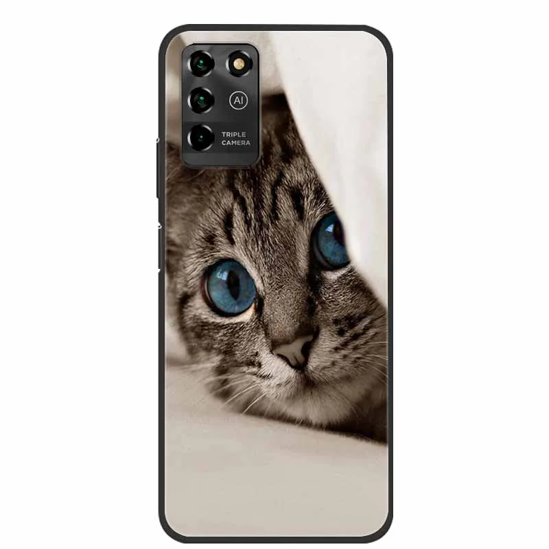 Luxury Bumper Silicone TPU Soft Phone Case with Cute Cat Design - Shockproof Coque