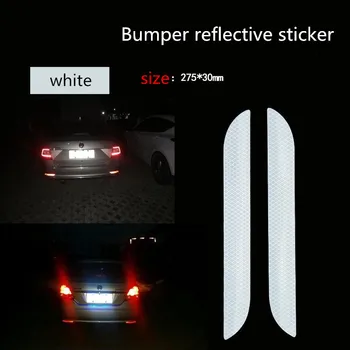 

Car Rear Bar Reflective Sticker Diamond Reflective Film Car Sticker SUV Bumper Modified Decorative Strip Body Sticker