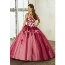 Пышные пышные платья бальное платье Милая прозрачная ткань с аппликацией и стразами Кристаллы дешевые милые 16 платья