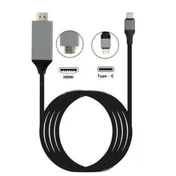 

USB-C 3.1 To HDMI 4K Adapter Cables Type C to HDMI HDTV Converter Cable for MacBook Samsung S9/S8/Note 9 Huawei USB-C HDMI