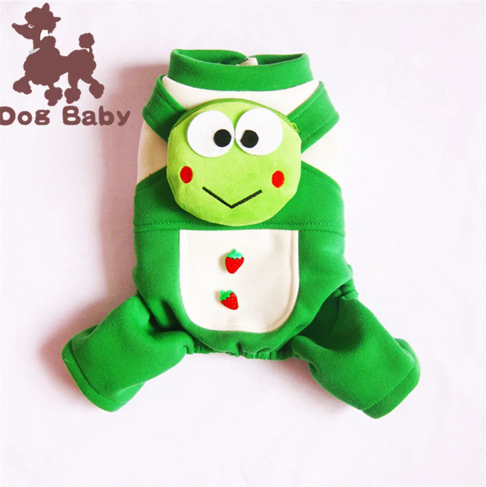  New Warm Dog Clothes Winter Puppy Outfit Clothing For Dogs Costume Frog Four Legs Pet Jumpsuit Puppy Cloth For Dogs Coat Jacket (9)