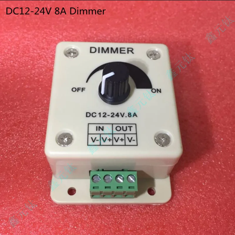 DC12-24V диммер 8А 16А ручной неполюсный диммер для светодиодной ленты SMD 3528 5050 5630 белый ленточный светильник высокого качества Ручной диммер