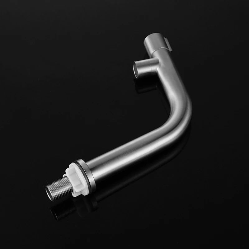 Robinet D'Eau Froide Simple, Acier Inoxydable Noir Mat G1-2 Robinet D