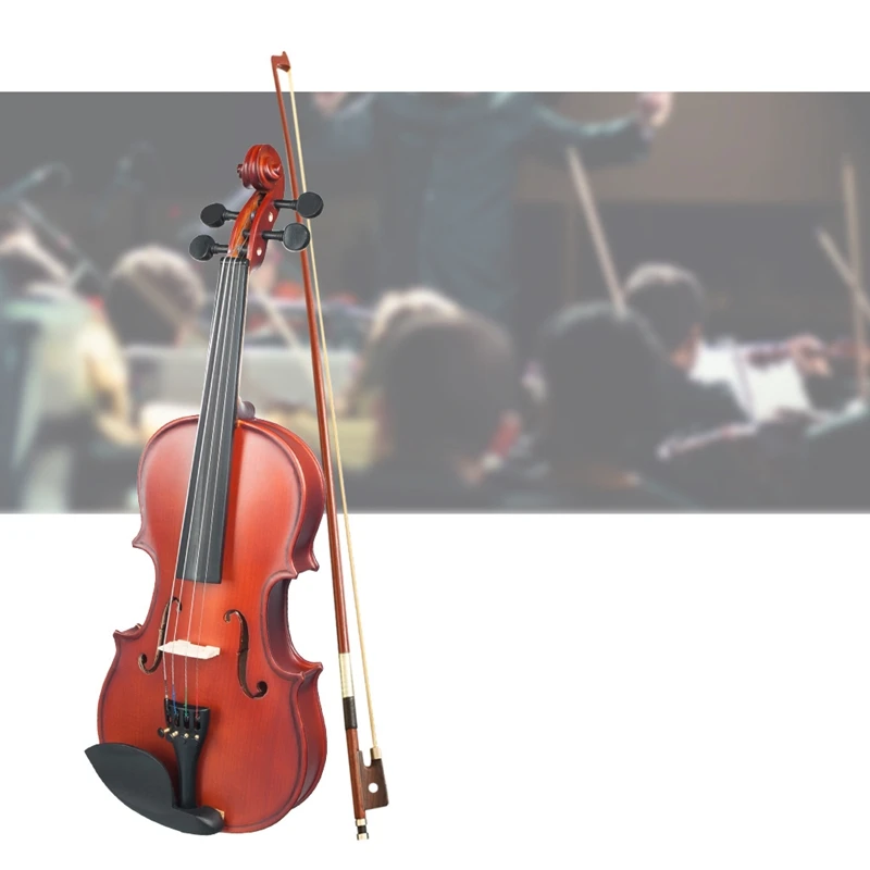 1/4 скрипка, скраб, Скрипка для студентов, набор, Скрипка для начинающих, натуральный цвет, для скрипки