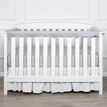 

New 3 Pcs/Set Baby Crib Rail Cover Cotton Cloth Chewing Breathable Protector Padded Newborn Infants Safe Teething Guard Wrap