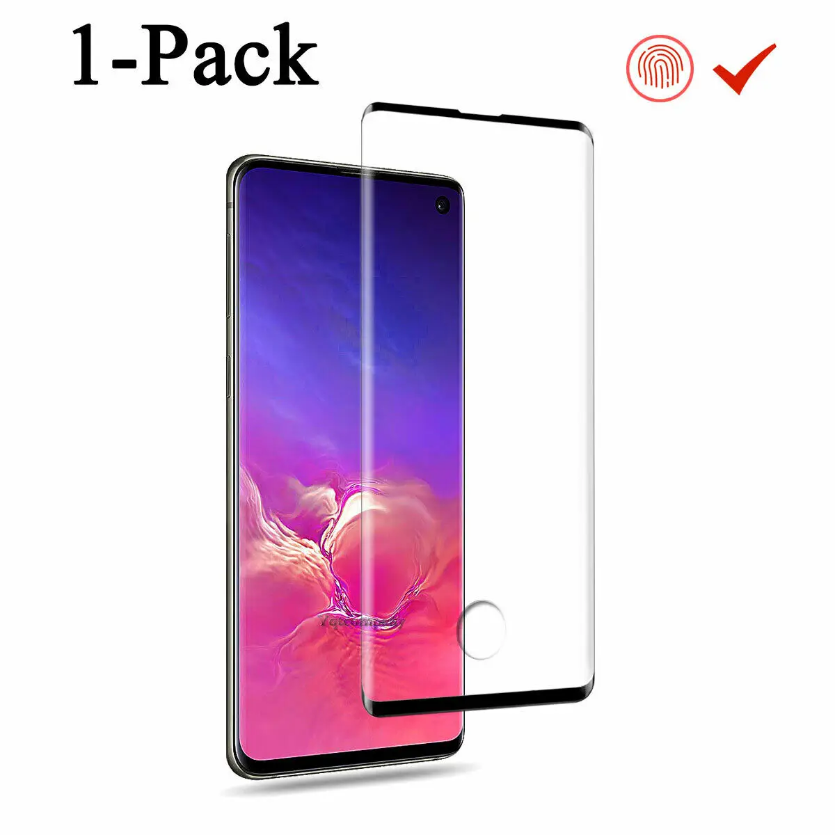 1x 9H HD полное покрытие из закаленного стекла для samsung Galaxy S10 Plus/Note 10+/S10e защита экрана защитное стекло на стекло - Материал: 1x