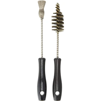 

2pcs Seat Bore Practical Injector Sleeve Cup Rustproof Comfortable Handle Durable Tool Cleaning Brush Kit For Ford Powerstroke