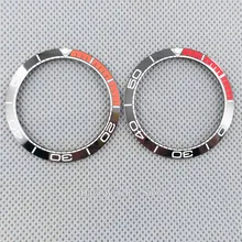 Высококачественный БЕЗЕЛЬ для наручных часов 38 мм черный красный/оранжевый керамический БЕЗЕЛЬ для наручных часов вставка для 40 мм parnis автоматические мужские часы