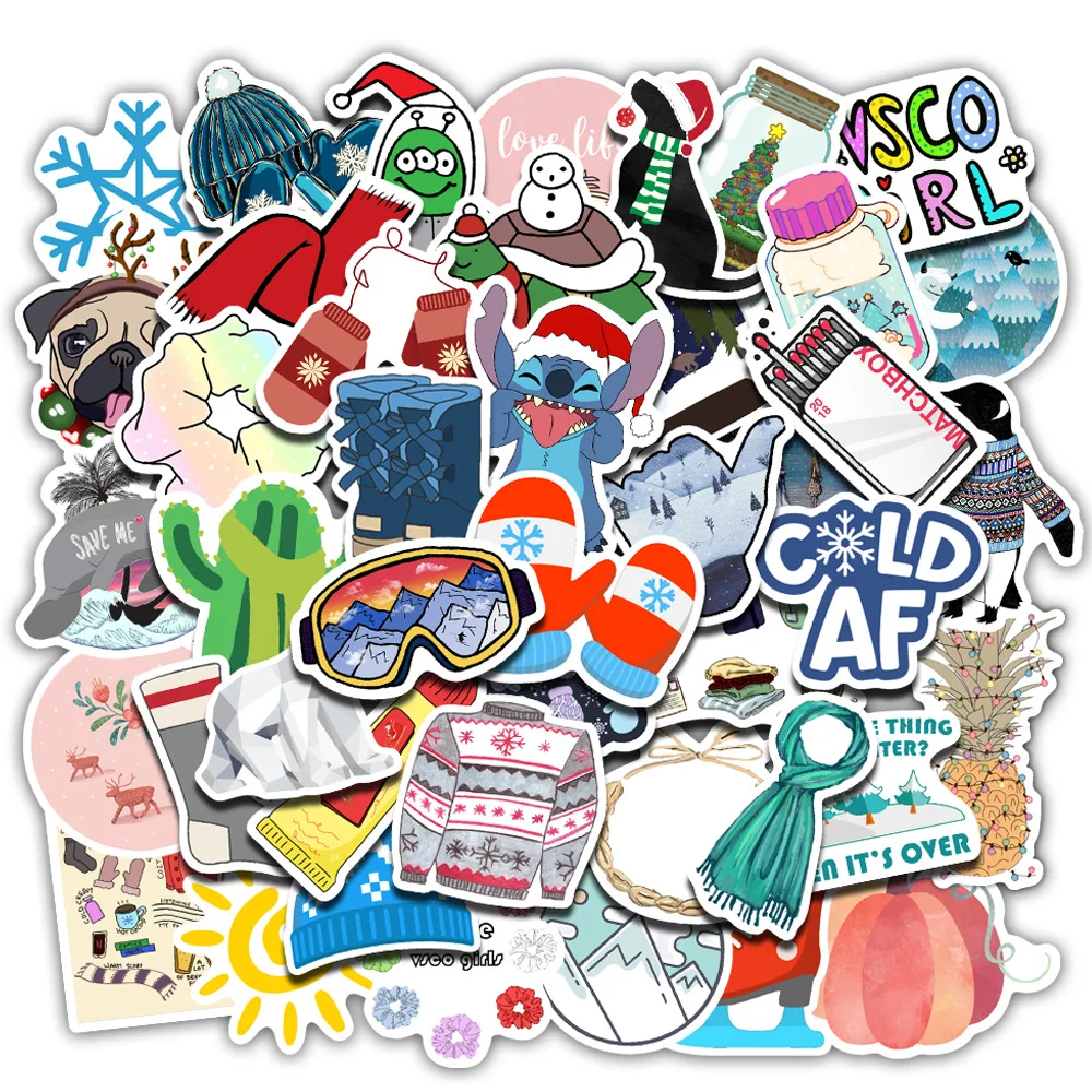 

50PCS Cartoon Simple Girl Kawaii Stickers for Chidren Toy Waterproof Sticker To DIY Laptop Bicycle Helmet Sticker Free Shipping