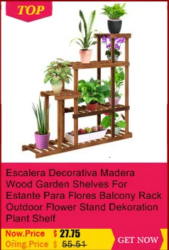 Stojaki Na Kwiaty Varanda Etagere Pour Plante Wood Flores Estante Para Plantas стойка для балкона Dekoration Цветочная полка для растений