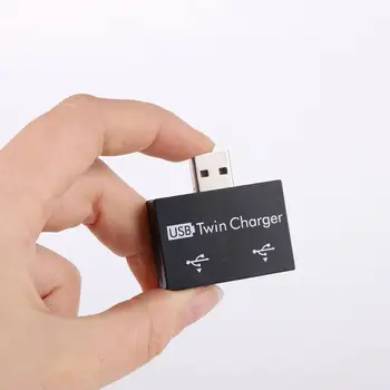

Portable USB 2.0 Twin Charger 2 Port Charging Adapter Splitter Hub Phone Computer USB Flash Disk Mouse Keyboard Accessories