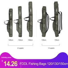 FDDL Рыбалка Сумки 120/130/150 см Многофункциональный Удочка сумки Чехол Рыболовные Снасти Сумка холст Рыбалка реальные Шестерни приманки полюс инструмент