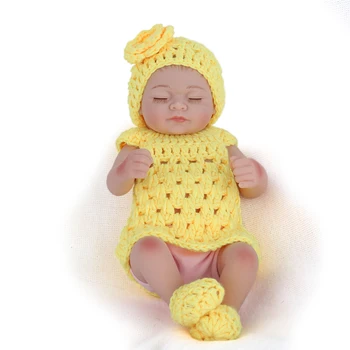 26cm Bebe Reborn Niño de la muñeca de cuerpo completo de silicona Real muñecas del bebé muñeca metoo muñeca Bebe Realista juguetes para niñas, regalos de cumpleaños