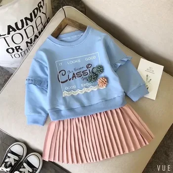 

Autumn Ruched Girls Dress Long Sleeve Party Birthday Kids Dresses For Girl Clothes Casual Children Clothing 2 3 4 5 6 7 Years