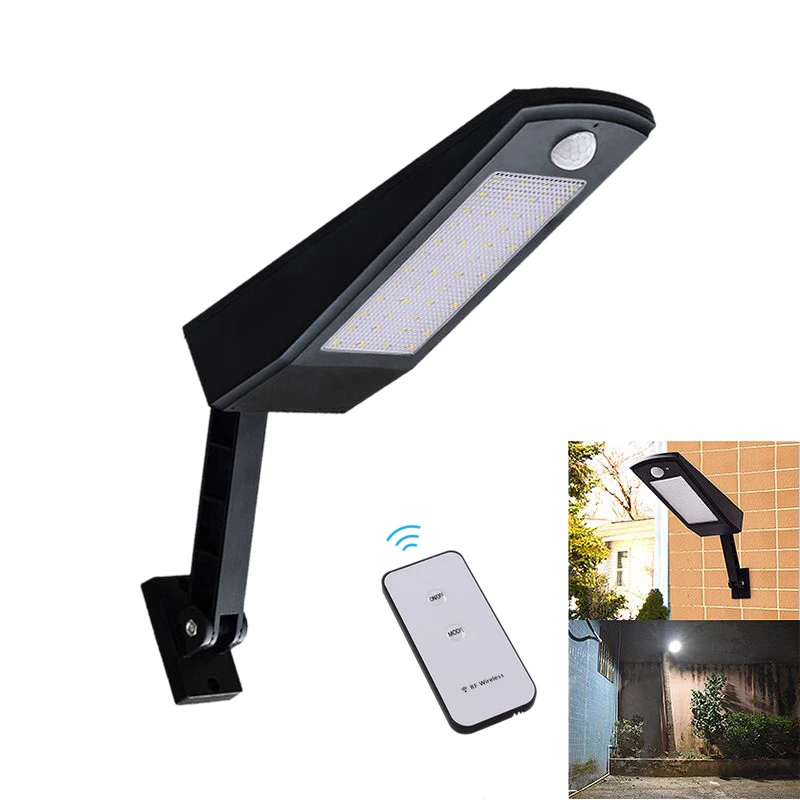 

900Lm 48Led Solar Wall Light Outdoor Waterproof Lighting Garden Wall Light Street Light Solar Garden Light Adjustable Rotary Rod