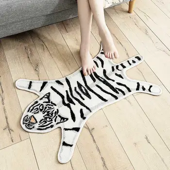 

27New Animal Leopard Printed Rug Tiger Panda Non-Slip Animals Print Carpet for Home Livingroom Door Mat Suck Water Bath Mats