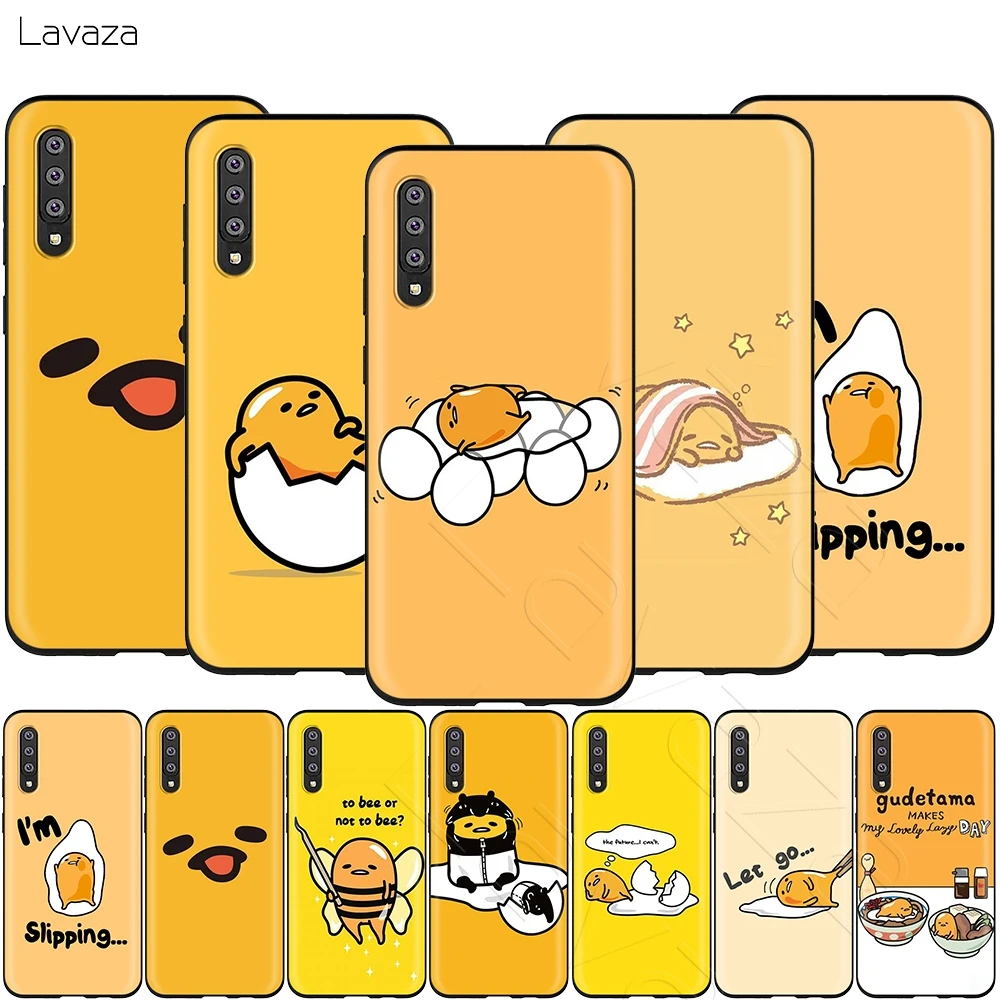 Lavaza Cute Lovely Gudetama Lazy Egg Case for Samsung Galaxy A2 J4 Core J6 J7 DUO J8 Prime A20E A70S 2018 |