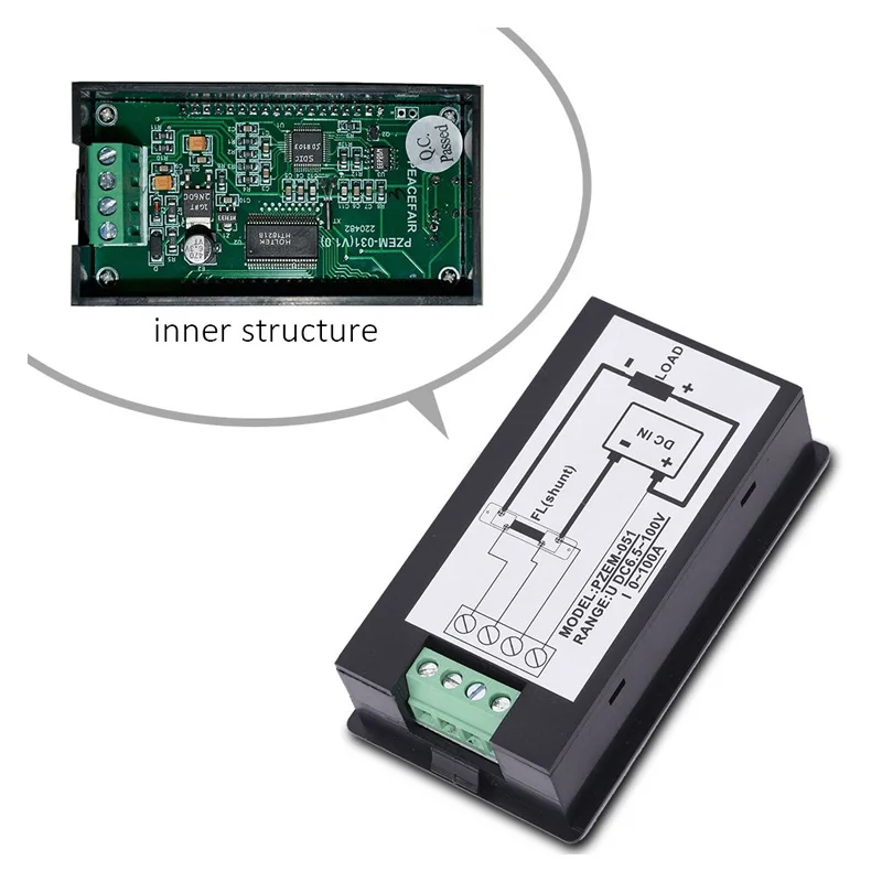 CG FL-2C 10A 15A 20A 30A 50A 75A 100A 75mV Digital voltage current meter DC Shunt Analog Ammeter Current Meter Shunt Resistor With Base