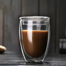 Термостойкие двойными стенками Изолированные стеклянные кружки эспрессо кофе латте стекла es/виски/кофейная чашка/чайная кружка
