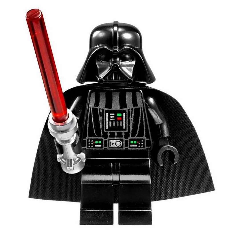 Одна распродажа Звездные войны Дарт Вейдер со световым мечом солдат Yoda Obi Wan Minifig