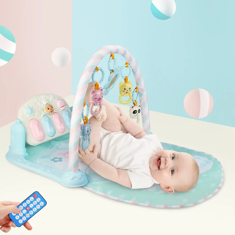 Babytry младенцев пианино стойка для фитнеса удар и играть пианино для пола для тренажерного зала музыки в раннем детстве игрушки