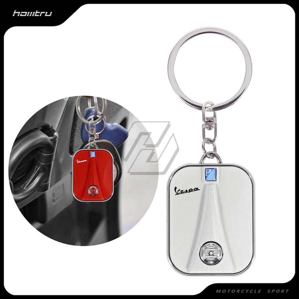 Motorcycle Keychain Key Ring Case For Piaggio Vespa Scooter Accessories