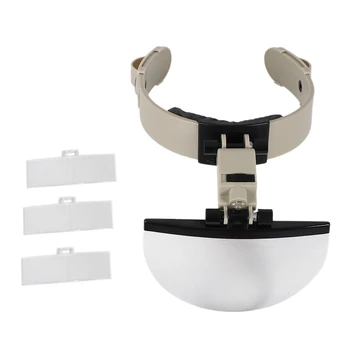 

XINXIANG Large Lens with LED Lighting Wear Magnifier Reading Magnifier 2X 3.8X 4.5X 5.5X