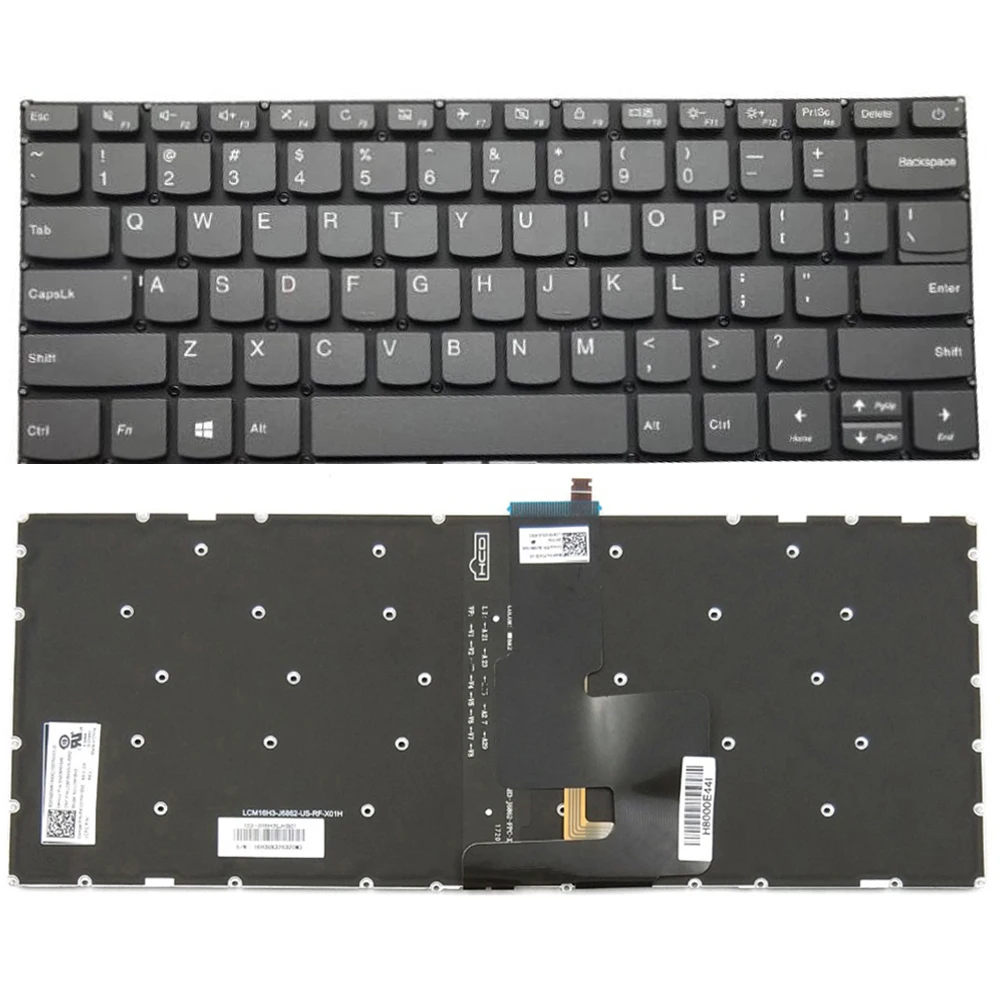 Сменная Клавиатура для ноутбука Lenovo Ideapad 320-14AST 320-14IAP 320-14ISK 320-14IKB 320S-14IKB с подсветкой