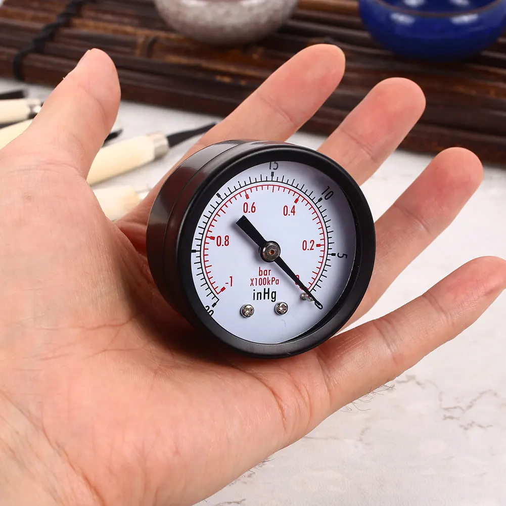 Pressure Gauge Motormeter High Temperature Resistance Multifunction TS-Z50A 0~-30 Inhg Durable Vacuum Gauge Digital Metal