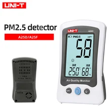 UNI-T A25F Air Qualität Detektor PM 2,5 Monitor Meter Formaldehyd Laser Temperatur Feuchtigkeit Indoor Polymer Batterie A25D