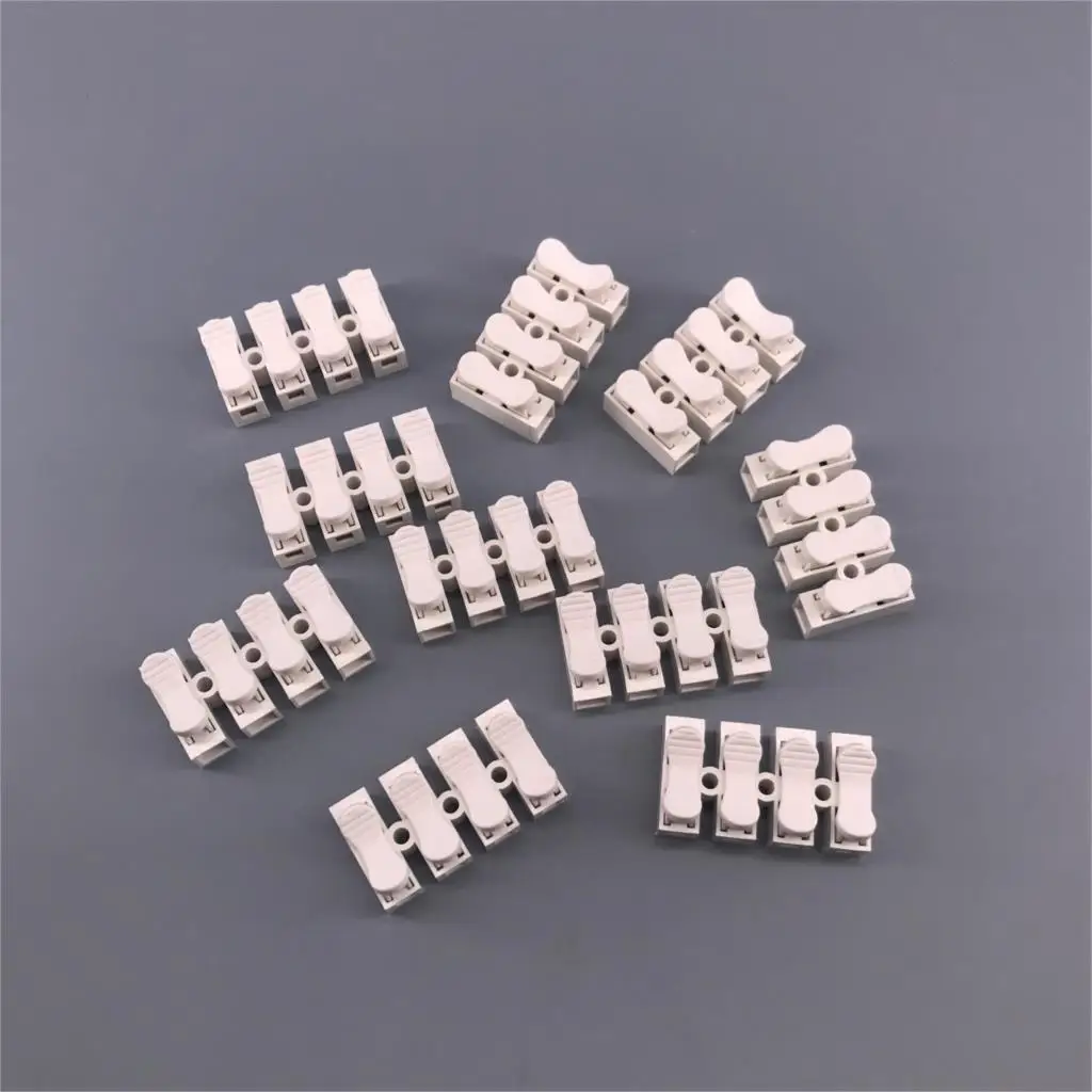 

10Pcs 4 pin push quick cable connector terminal Wiring Terminal 10A 380V