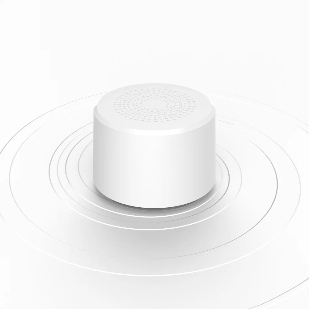 White Круглый Портативный мини беспроводной Bluetooth динамик сабвуфер умный Голосовое управление портативный Bluetooth динамик 5,0 - Цвет: White