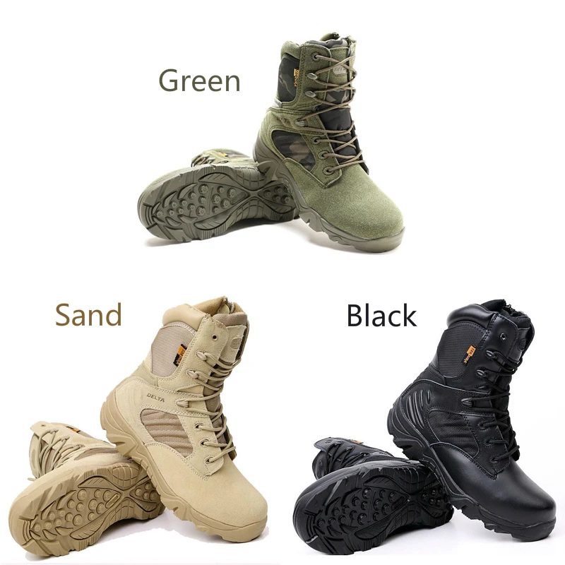 Зимние уличные теплые мужские походные ботинки для альпинизма, кемпинга, трекинга, Нескользящие теплые износостойкие водонепроницаемые высокие походные ботинки