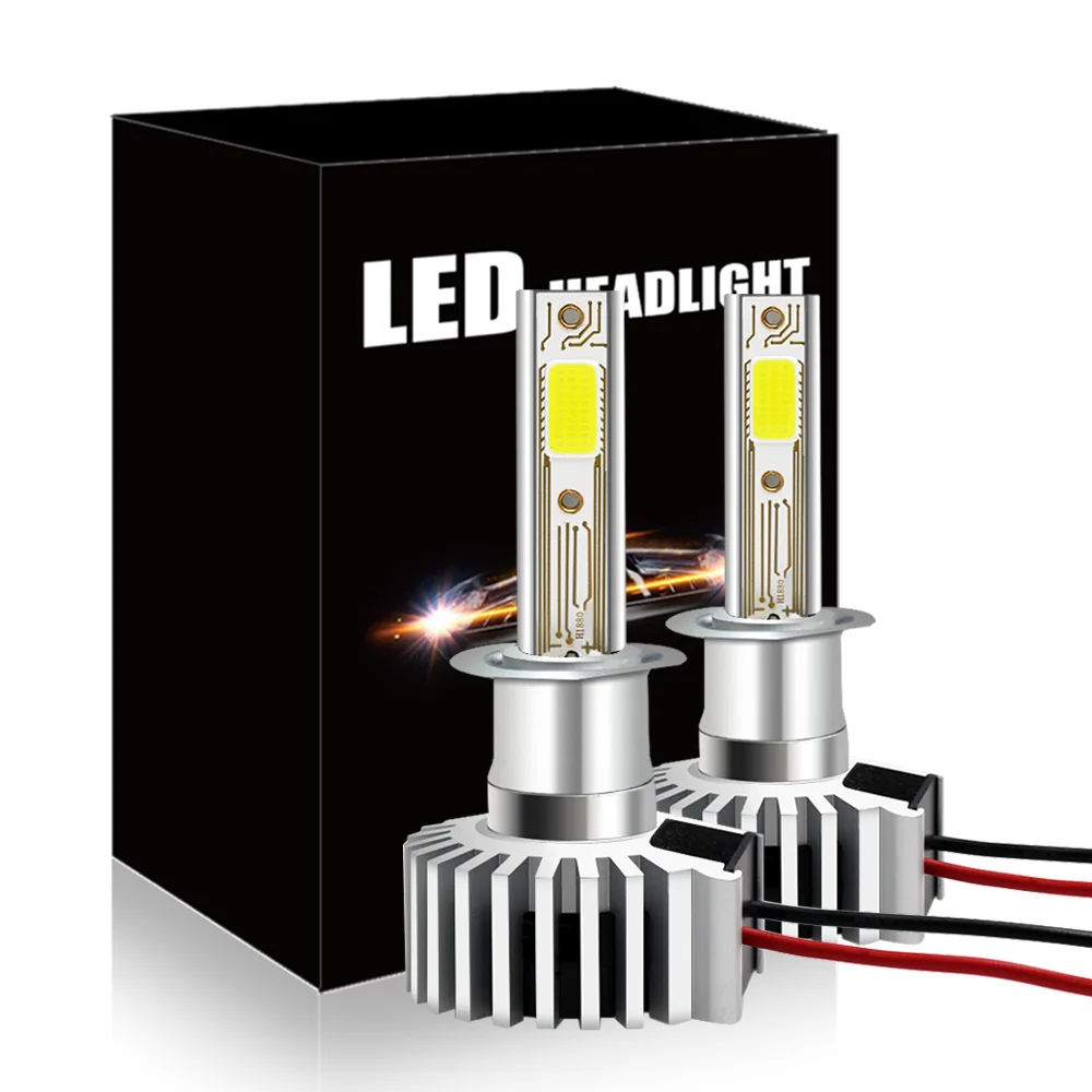 

DXZ 2Pcs h1 led headlight h1 led 6500K led lights H1 bulbs for car 60W 6600LM 12V led canbus automotivo Car Styling Fog Lights