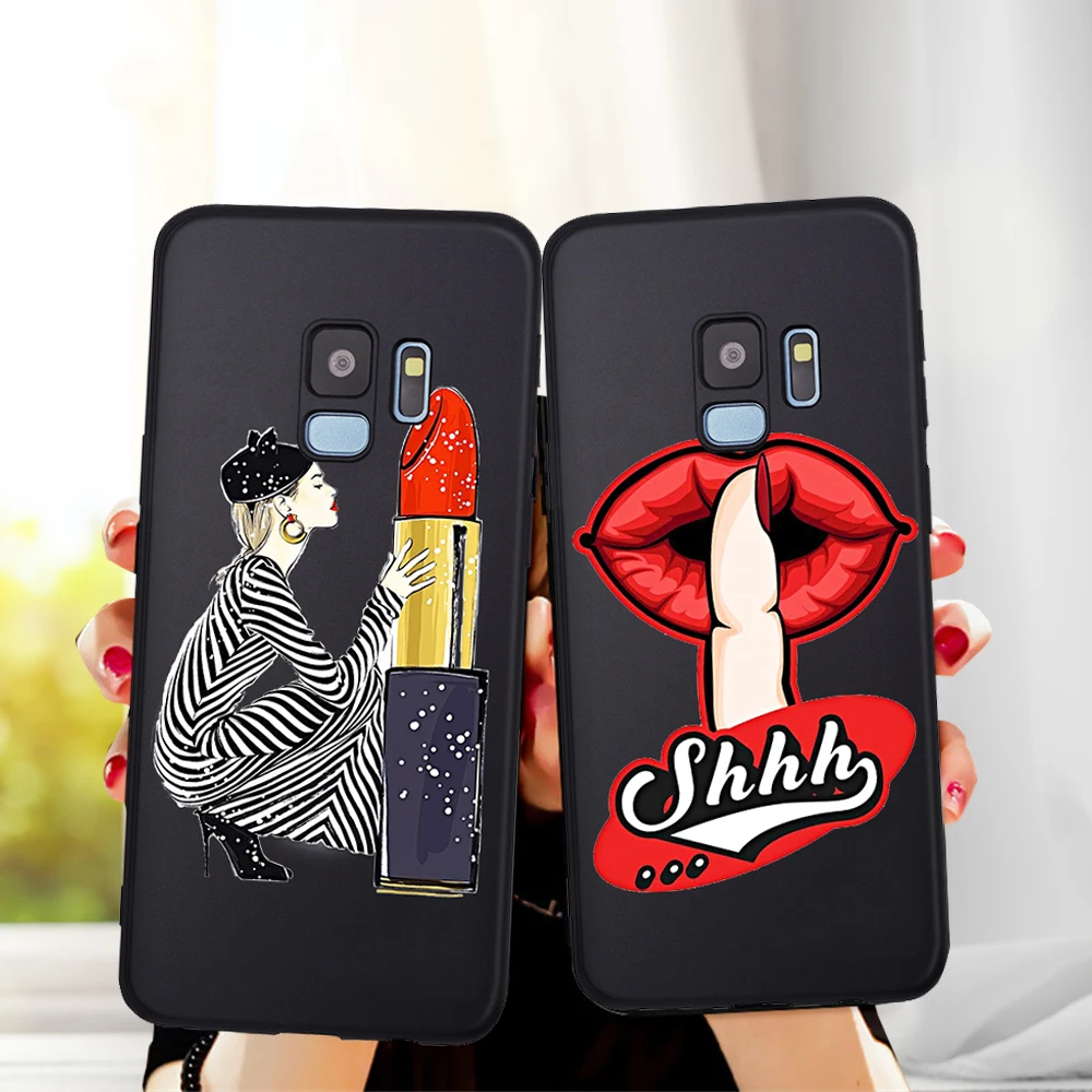 

soft girl fashion For Samsung Galaxy S6 S7 Edge S8 S9 S10 Plus Lite Note 8 9 10 A30 A40 A50 A60 A70 M10 M20 phone Case luxury