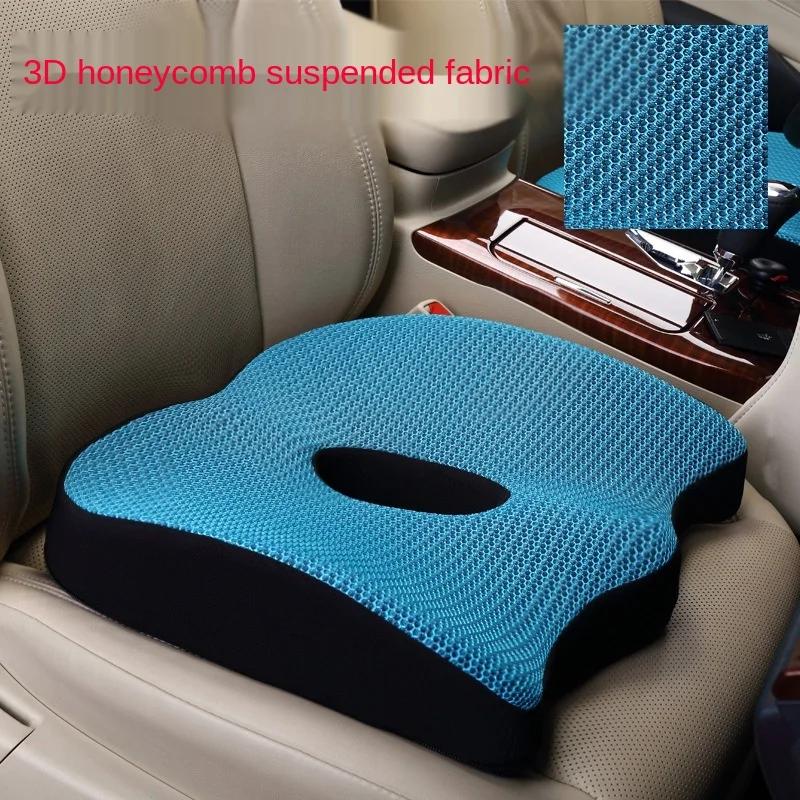 Orthopedic Memory Foam Thickned Car Seat Cushion Set Slow Rebound Office Chair Back Support Cushion Seat Support Lumbar Cushion 