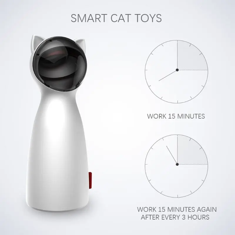 USB зарядка мульти-регулируемый угол смешные игрушки для кошек умные автоматические обучающие игрушки для кошек