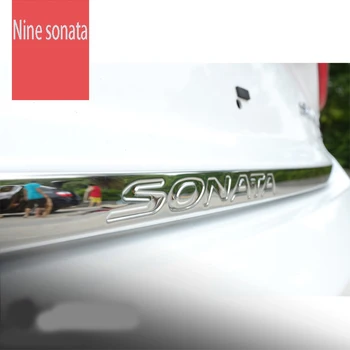

for Hyundai Sonata nine boot tailgate trim retrofit boot protection light strip
