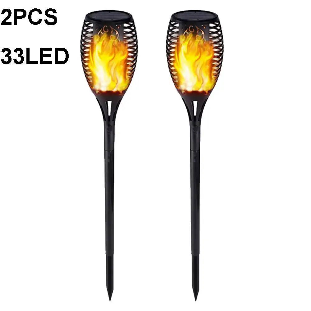 2pcs 33led 33/51/72LED водонепроницаемый Солнечный фонарь светильник садовый светильник солнечный светильник открытый ландшафтный Декор садовый светильник - Испускаемый цвет: 2pcs 33led