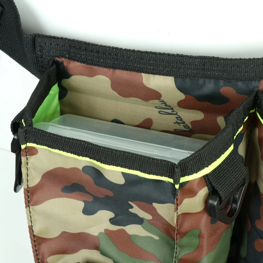Fishing Pole Tackles Bag Shoulder Leg Pack Lures Rod Tackle Pouch with Case Box Fishing Waist Carry Bag 
