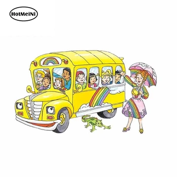 

HotMeiNi 13cm x 7.6cm for Cartoon Magic School Bus Anime Car Stickers Vinyl JDM Bumper Trunk Truck Graphics DIY Fine Decal