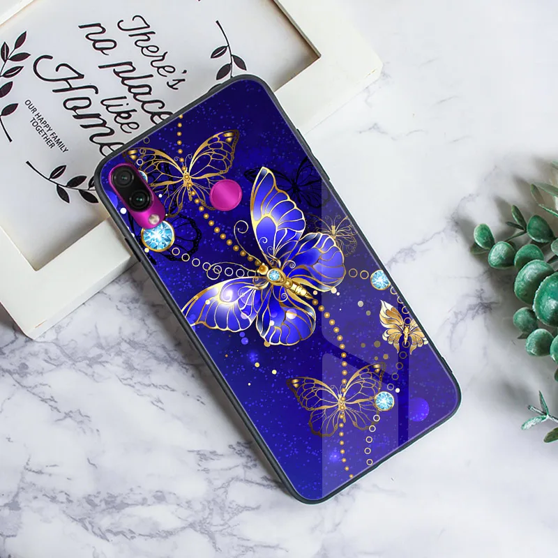 N203 Чехол Red mi Note 8 Pro для Xiao mi Red mi 7A 8A 8 A чехол PC TPU черный чехол для Xio mi A3 A2 Lite mi 8 9 SE mi 9T красный mi K20 чехол - Цвет: N203