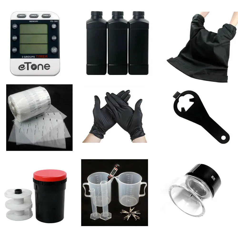 

Film camera Photo Studio kits Darkroom Developing Equipment Film Processing photography accessories Set 120 135 B&W Negative