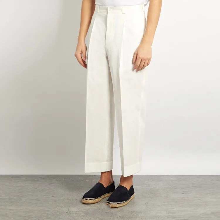 Оригинальный дизайн белых повседневных брюк 2018 индивидуальный ремень может
